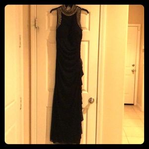 Betsy & Adam Black Long Dress